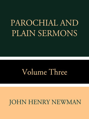 cover image of Parochial and Plain Sermons Volume Three